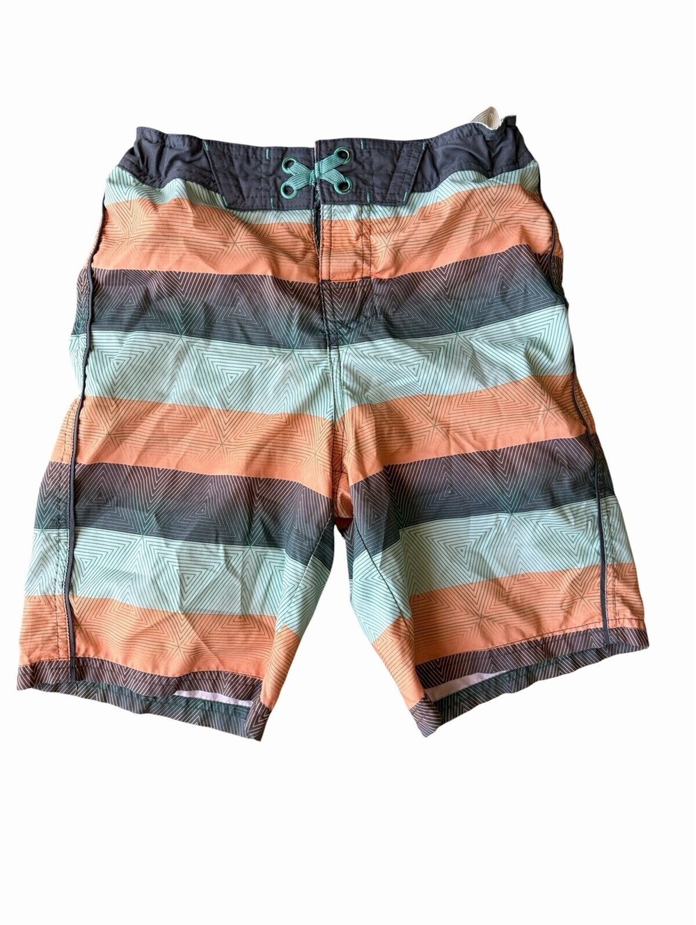 Art class boys  Multicolor Striped swim  Shorts Size 12with Back Pocket Pocket